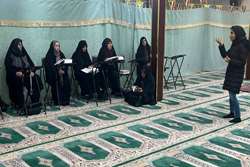 برگزاری جلسه آموزشی  به مناسبت پویش ملی تغذیه در مسجد جامع منطقه چهاردانگه شهرستان اسلامشهر